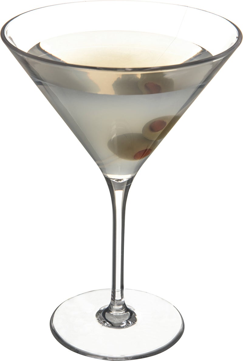Carlisle FoodService Products Alibi Martini Glass with Break-Resistance for Restaurants, Catering, Kitchens, Plastic, 9 Ounces, Clear - Image 4